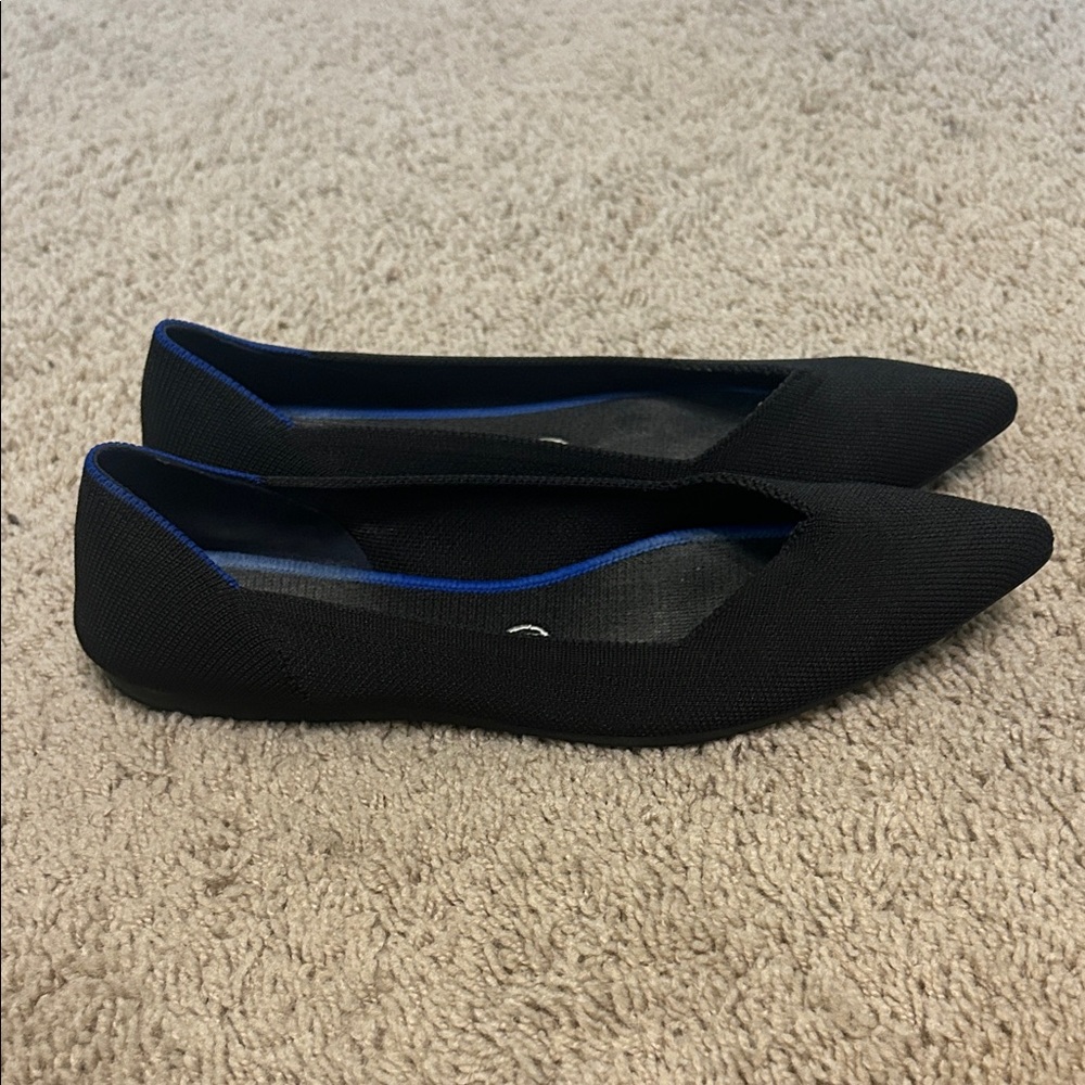 Rothy's Black and Blue Women's Flats